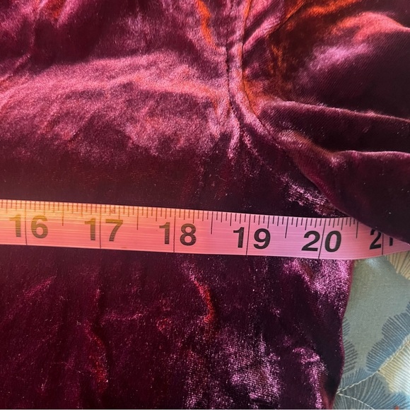 SUNDANCE Silk Blend Crushed Velvet Long Sleeve Enchantment Dress, Oversized SM - Picture 5 of 7